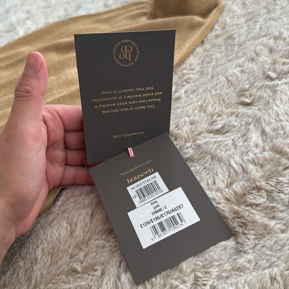 House of CB Selia Metallic Semisheer Gown - Picture 7 of 7